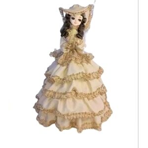 Big Eyed Bradley Doll Victorian Dress Stand Large Hat Tall